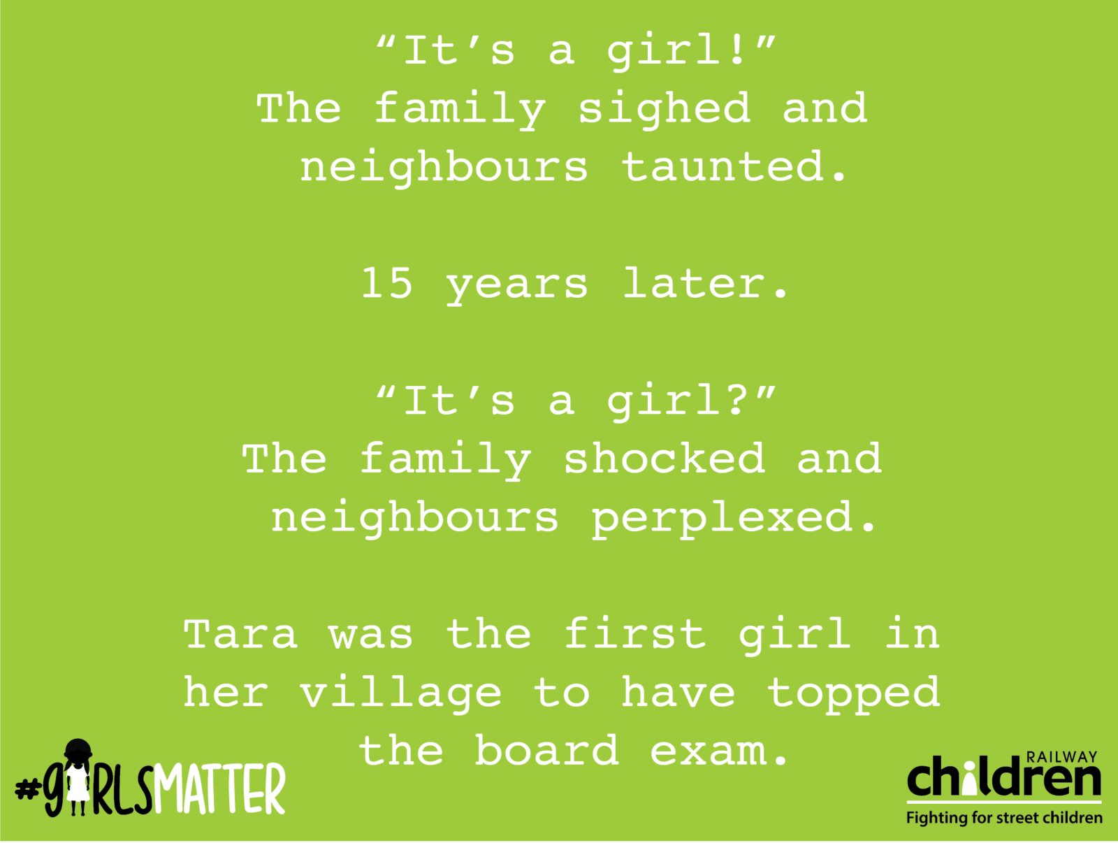 #GirlsMatter - "It's A Girl!"